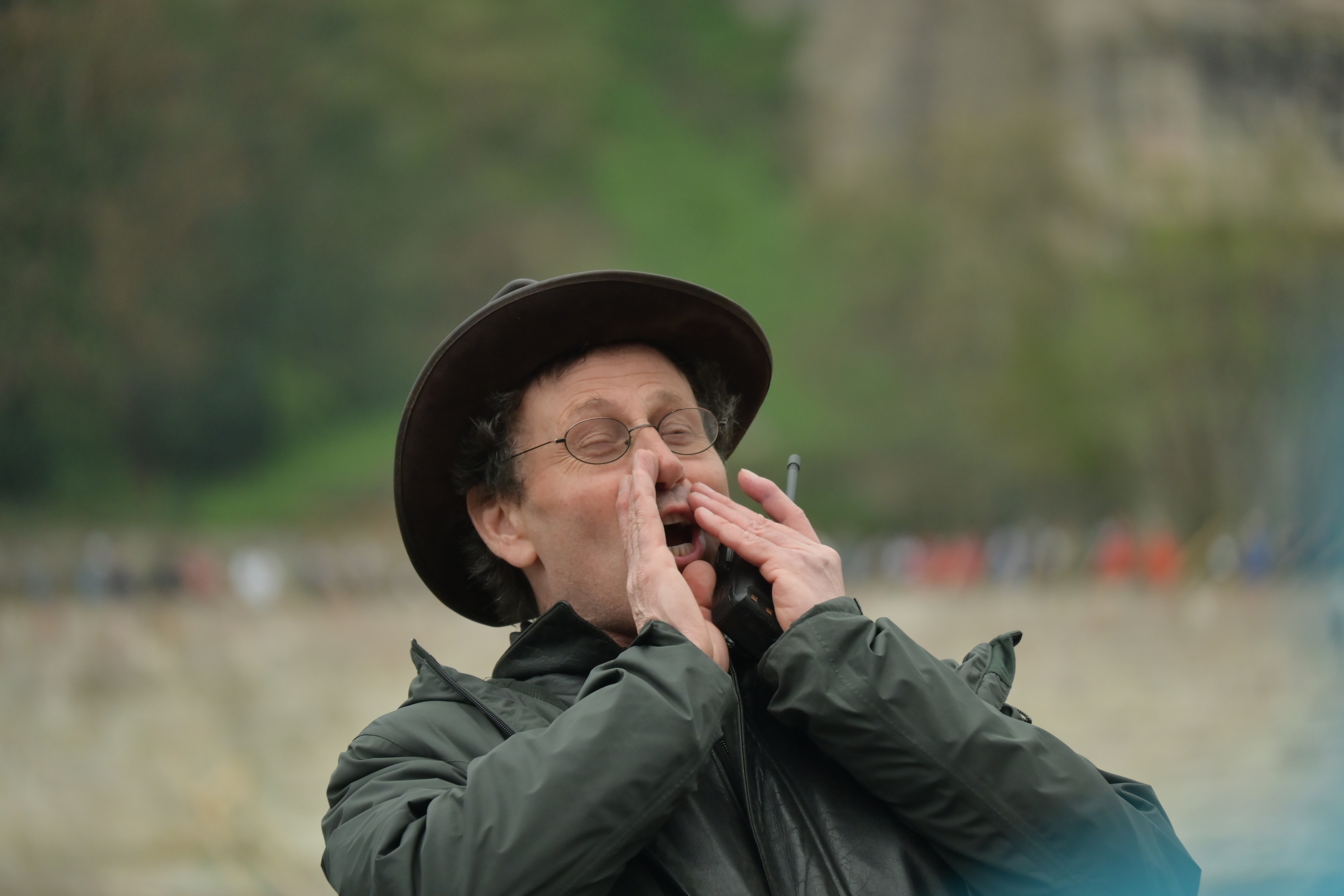 Martin Roos mit Alphorn